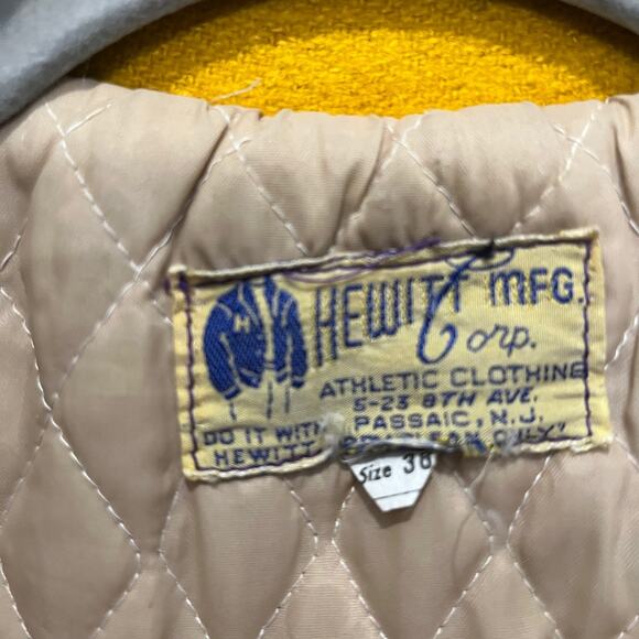 1989 Monroe Flag Twirler Varsity Letterman Jacket Tracy Purple Gold Size L XL - Picture 15 of 16